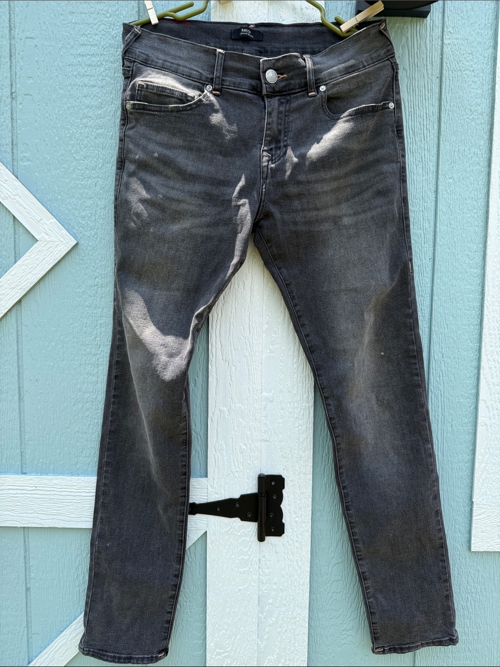 True Religion Men's Skinny Jeans in Washed Black